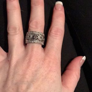 Women’s sterling silver black & white ring